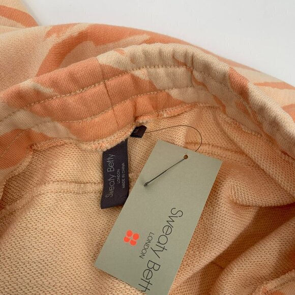 Sweaty Betty Essential Jogger sweatpants Nectarine Orange tie dye tan new M - Picture 5 of 5